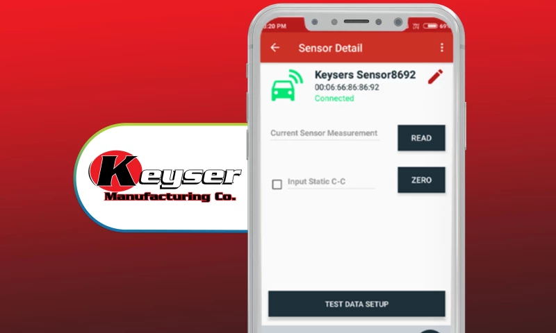 Keyser Manufacturing - Race Car Sensor Reading
