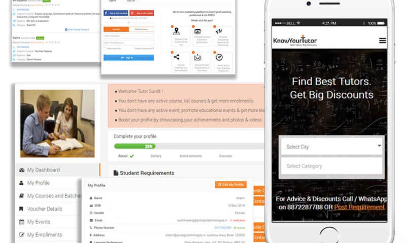 Prologic Technologies - KnowYourTutor - Online Education Portal with Discounts, CRM and On-Demand Video Content Streaming