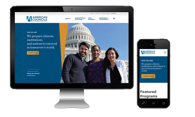 American Councils for International Education Drupal Website Redesign