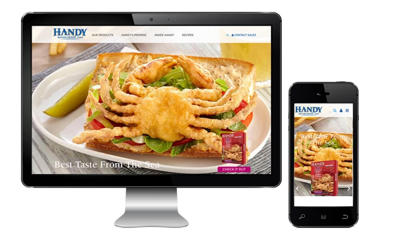 Handy Seafood Website Redesign and eCommerce
