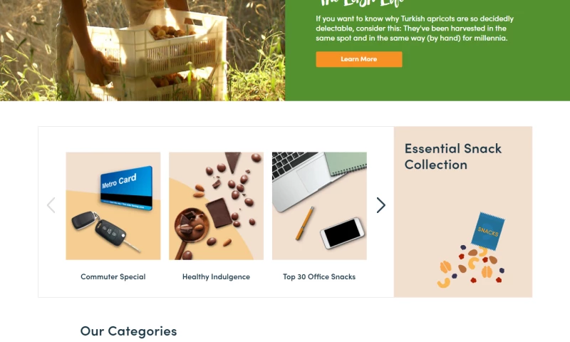 DIT India - Nutbox -eCommerce website