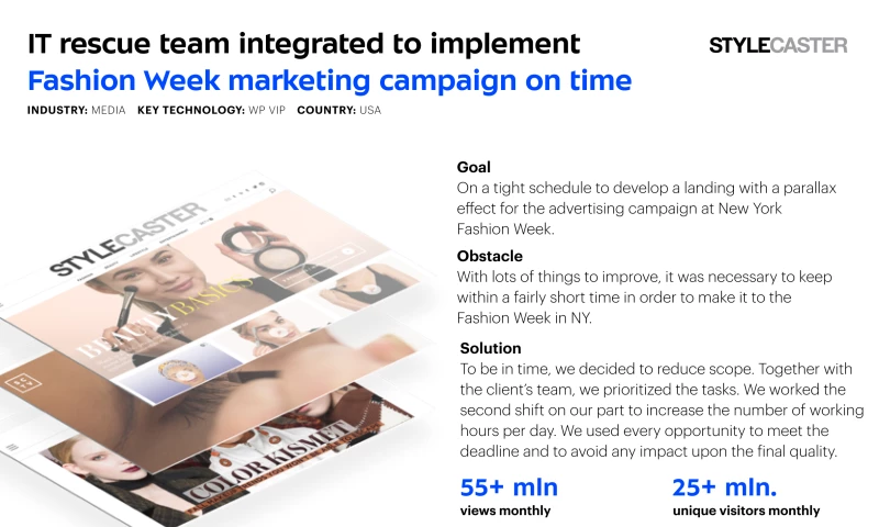 IT rescue team for Stylecaster