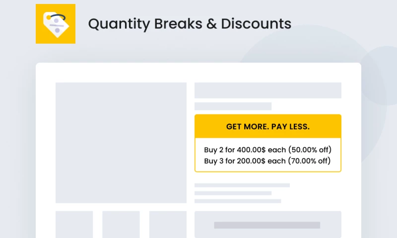 SpurIT - Quantity Breaks & Discounts