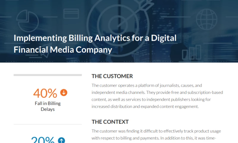 Implementing Billing Analytics for a Digital Financial Media Company