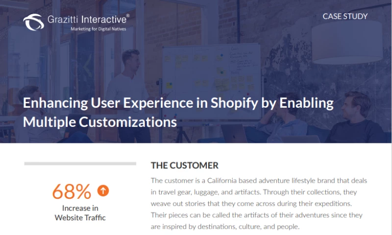 Enhancing User Experience in Shopify by Enabling Multiple Customizations