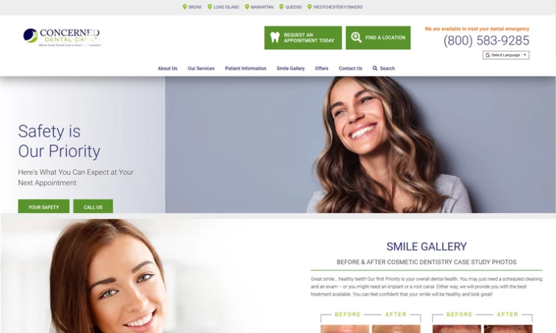 Concerned Dental Care - Dental Website Design and Marketing