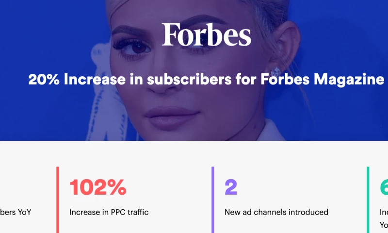 AdVenture Media Group - 20% Increase in paid subscribers for Forbes Magazine