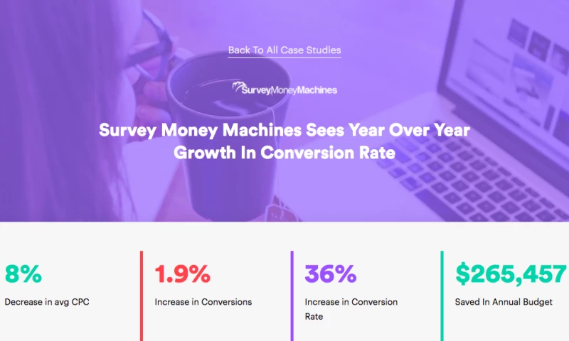 AdVenture Media Group - Survey Money Machines Sees Year Over Year Growth In Conversion Rate