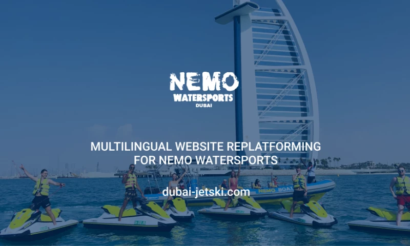 Aurora - Multilingual website replatforming for Nemo Watersports
