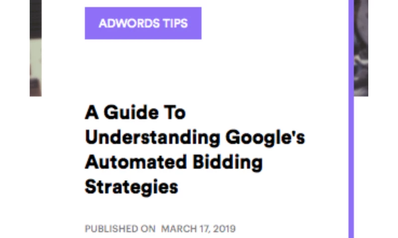 AdVenture Media Group - A Guide To Understanding Google's Automated Bidding Strategies