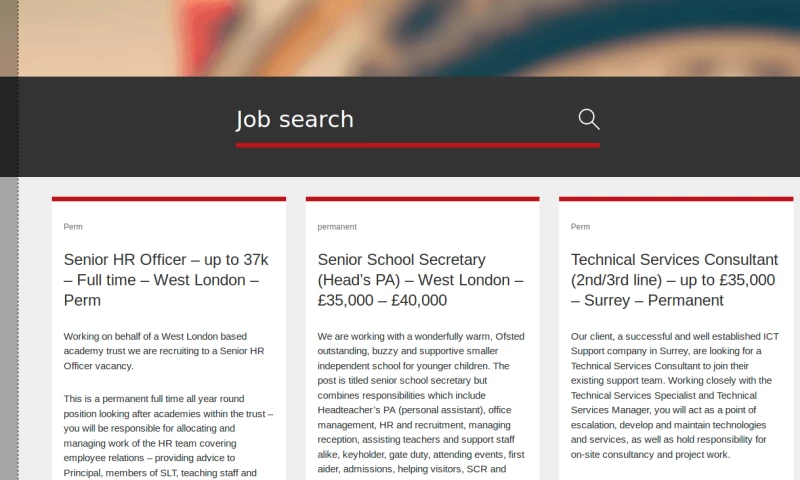 RV Technologies S/W - Job Portal Site