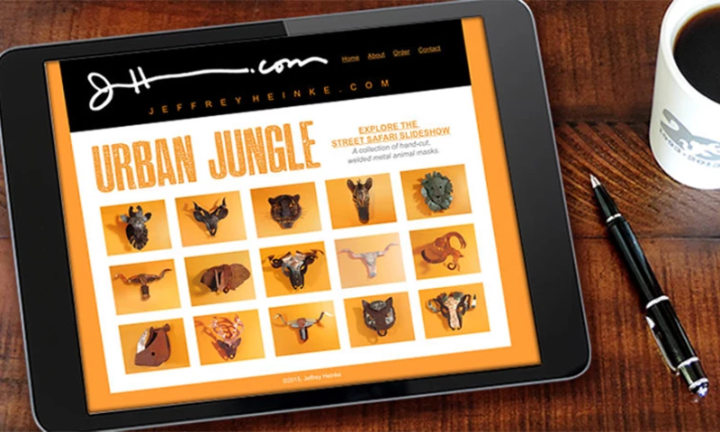 Jeffrey Heinke Design - Urban Jungle Website