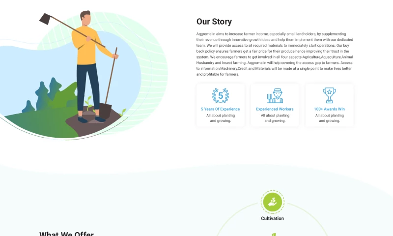 Agro Website Development