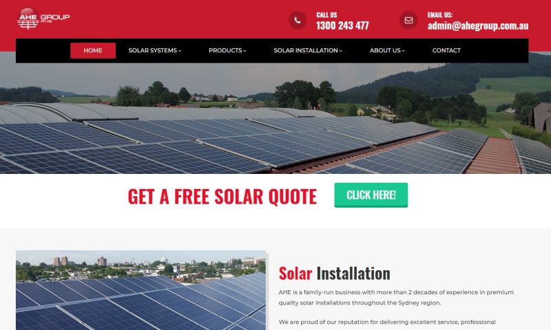 SpecScale - Solar Power System Company Website