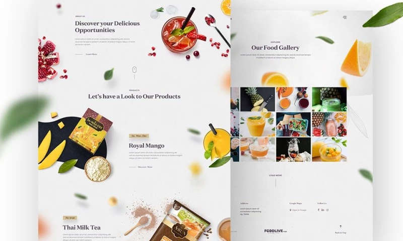 FoodLive - Web Design & Custom Development