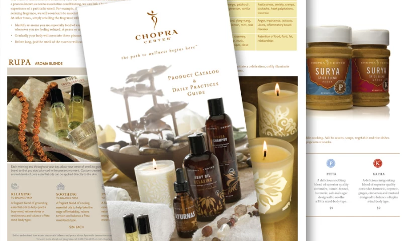 Chopra Product Catalog Design