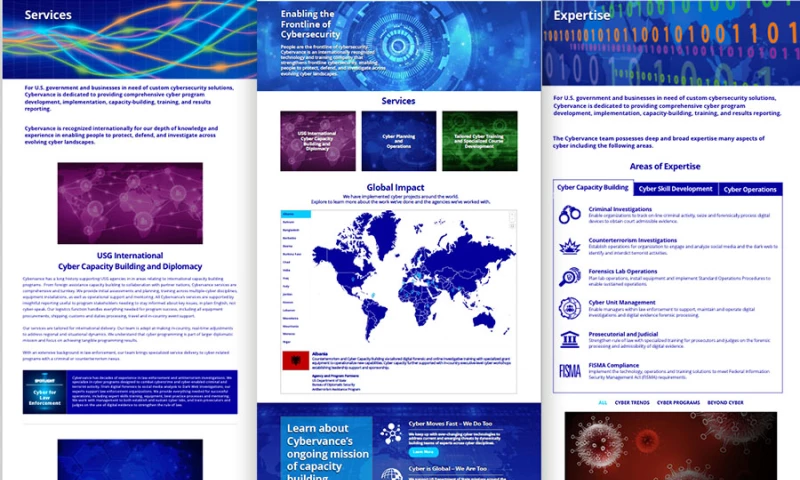 Cybervance Website Design