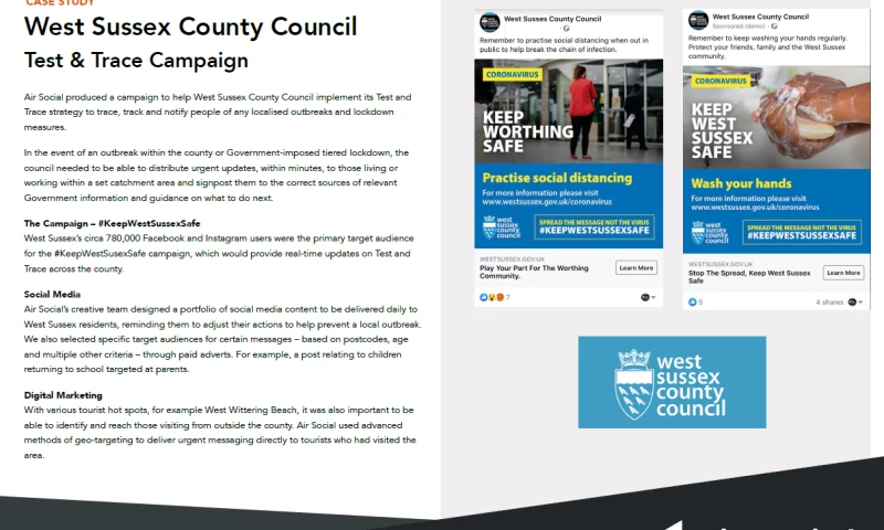 West Sussex County Council: Test & Trace