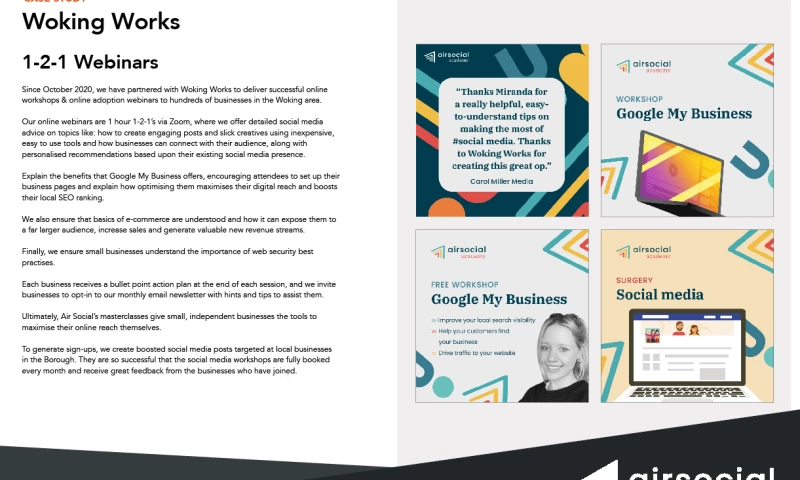 Woking Works: Webinars