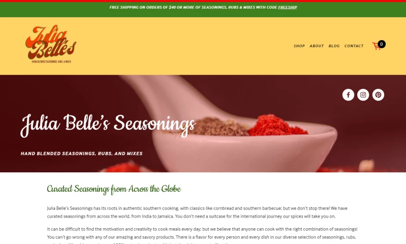 Marketing Juice - Julia Belle's Seasonings