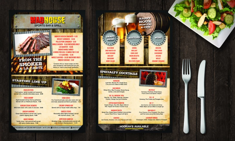 MadHouse Menu Design