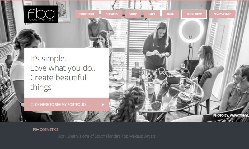 Design WWS - Makeup Artist Web Design