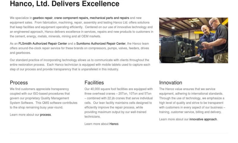 Atlas Marketing - Hanco Inc. website