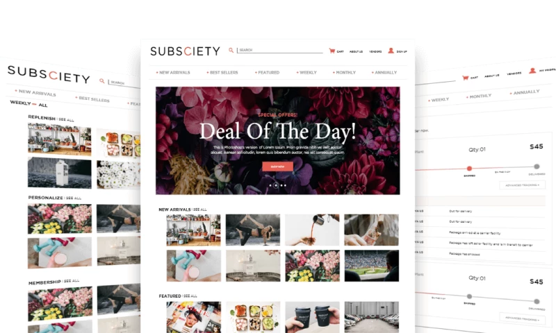 Unique subscription-based eCommerce platform