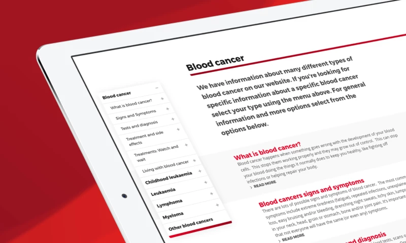 Brand42 - All new digital experience for leading Blood Cancer Research Charity
