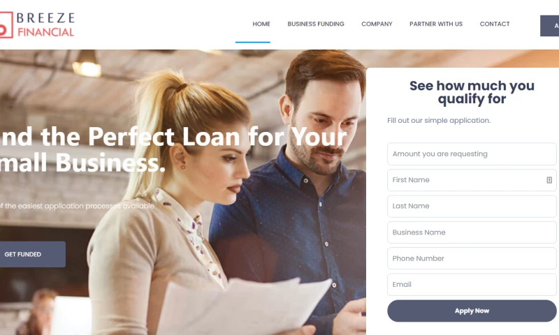 Web Design Services for Breeze Finacial