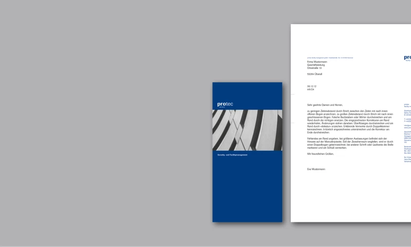 f/p design - protec / logo & stationery design