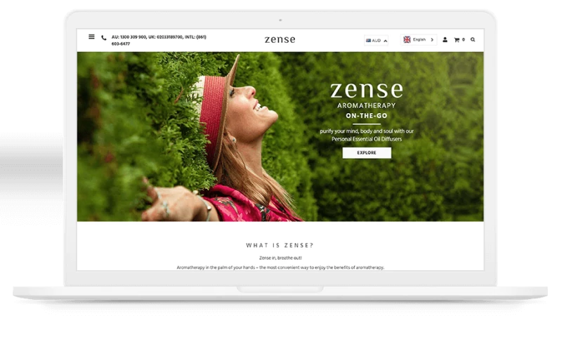 Zense Shopify Website