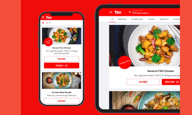 TSO, unique food delivery platform