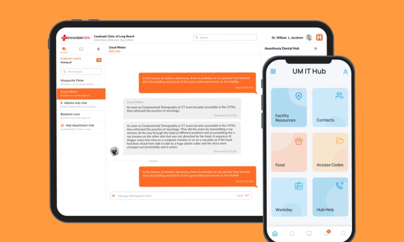 Hubspring, digital ecosystem for hospital staff