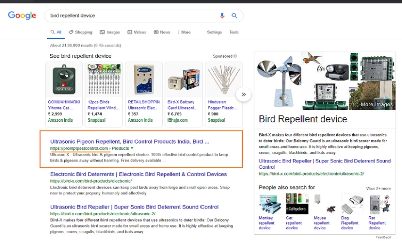 AONE SEO SERVICE PVT. LTD - SEO for PROMT Pest Control Equipment