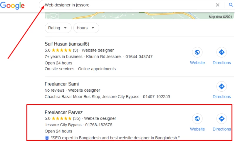 Local SEO For Freelancer Parvez