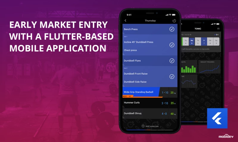 Flutter based cross-platform fitness application development