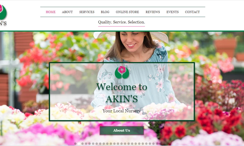 iTester Web Designs - Akin's Nursery & Landscaping