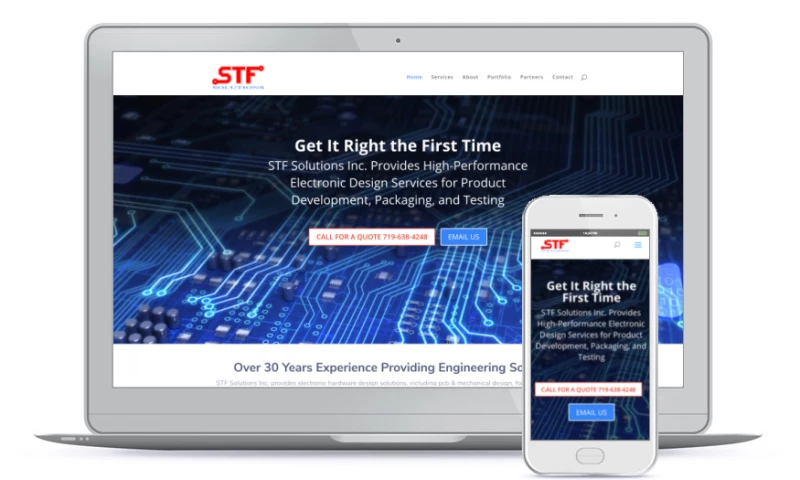 STF Solutions Website Rebuild