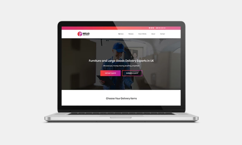 Website Development for Furniture & Goods Delivery Company