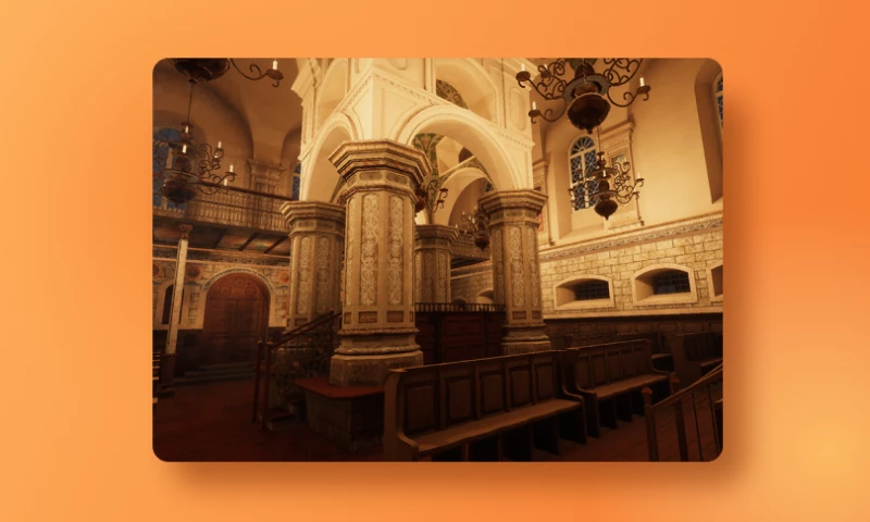 VR Visit to Slonim Synagogue