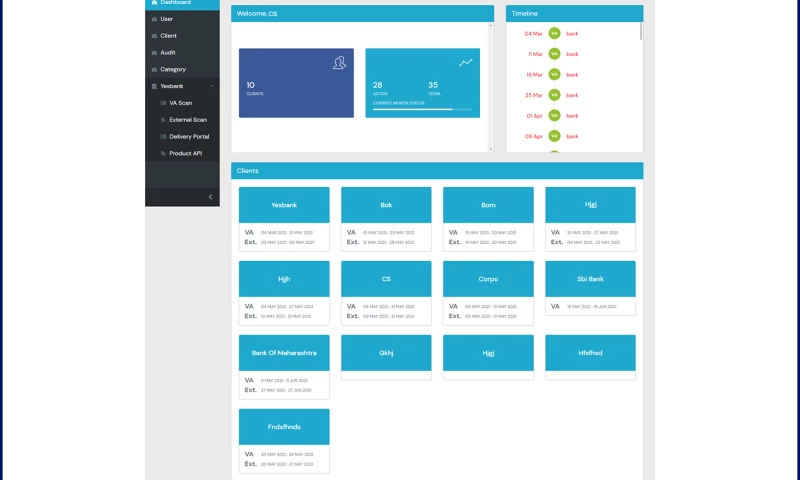 VM Cloud Portal Application for Vulnerability Management