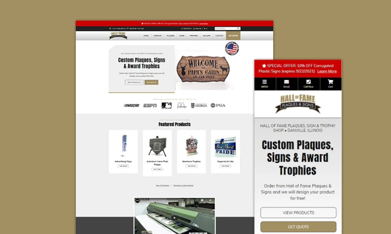 Awebco - Hall of Fame Plaques & Signs