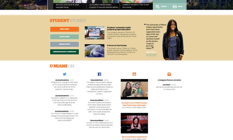 University Landing Page/Ads Campaigns