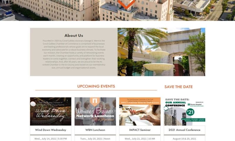 OptFirst - Chamber of Commerce Website Development