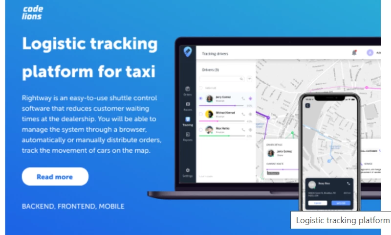 CodeLions - Logistic tracking platform for taxi