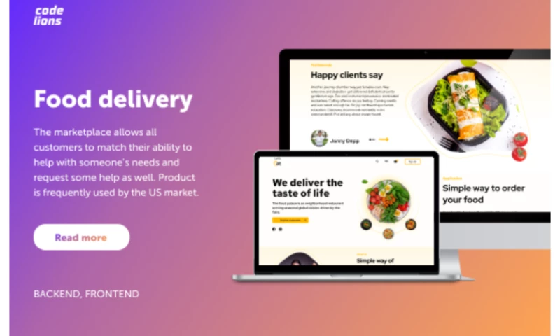 CodeLions - Food delivery