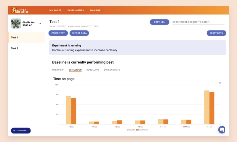 Flexum - ASO Giraffe: A/B Test Apple App Store and Google Play Pages