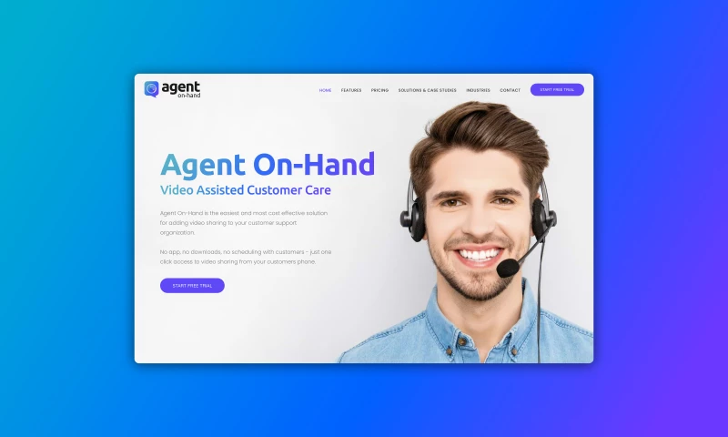 Branding, Web Design, and Development for Software Company Agent On-Hand