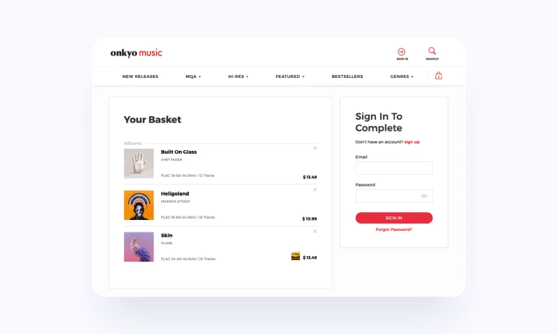 Onkyo Music - high-res music store